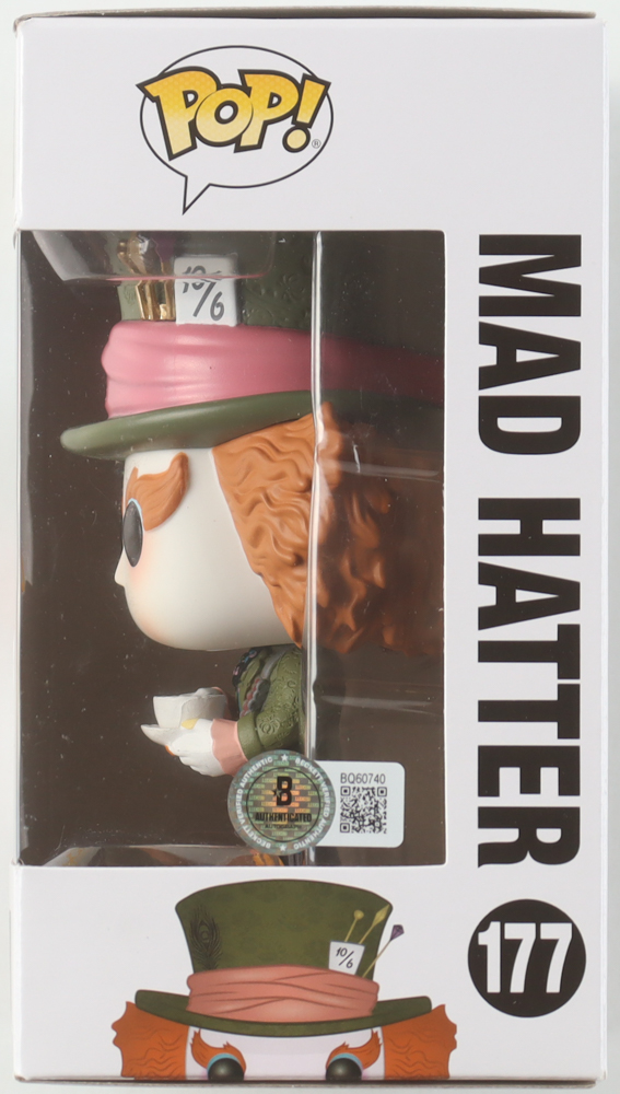 Johnny Depp Signed "Alice in Wonderland" #177 Mad Hatter Funko Pop! Vinyl Figure (Beckett) at PristineAuction.com Johnny Depp Signed "Alice in Wonderland" #177 Mad Hatter Funko Pop! Vinyl Figure (Beckett) at PristineAuction.com