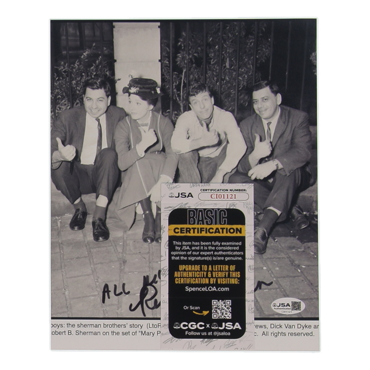 Richard M. Sherman Signed "Mary Poppins" 8x10 Photo Inscribed "All My Best!!" (JSA) at PristineAuction.com Richard M. Sherman Signed "Mary Poppins" 8x10 Photo Inscribed "All My Best!!" (JSA) at PristineAuction.com