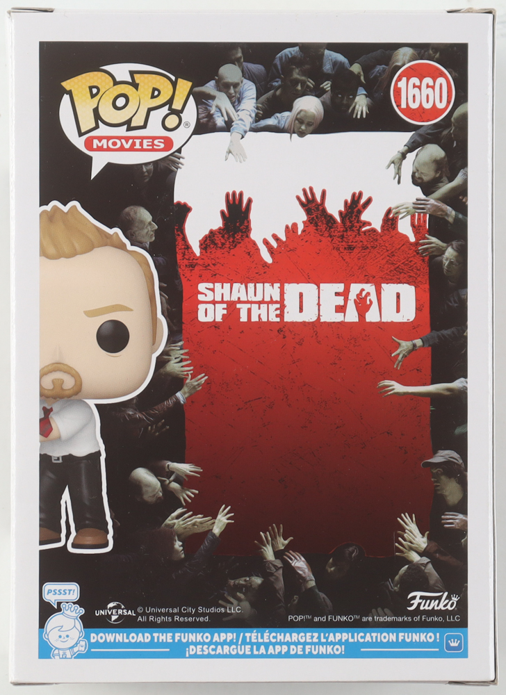 Simon Pegg Signed "Shaun of the Dead" #1660 Shaun Funko Pop! Vinyl Figure Inscribed "Shaun" (Beckett) at PristineAuction.com Simon Pegg Signed "Shaun of the Dead" #1660 Shaun Funko Pop! Vinyl Figure Inscribed "Shaun" (Beckett) at PristineAuction.com