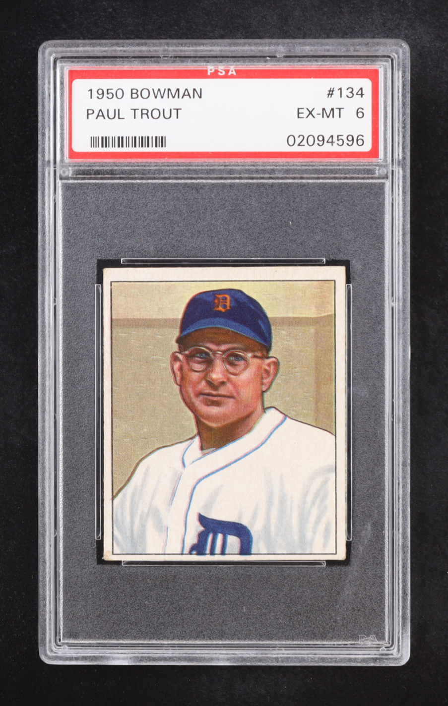 Paul Trout 1950 Bowman #134 (PSA 6) at PristineAuction.com Paul Trout 1950 Bowman #134 (PSA 6) at PristineAuction.com