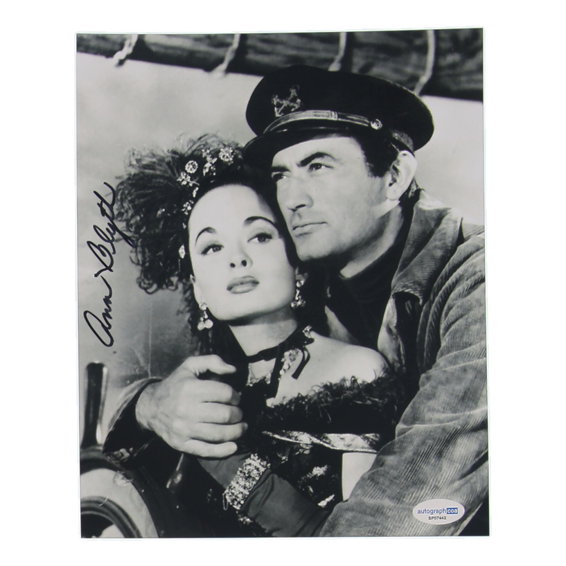 Ann Blyth Signed "The World in His Arms" 8x10 Photo (ACOA) at PristineAuction.com Ann Blyth Signed "The World in His Arms" 8x10 Photo (ACOA) at PristineAuction.com
