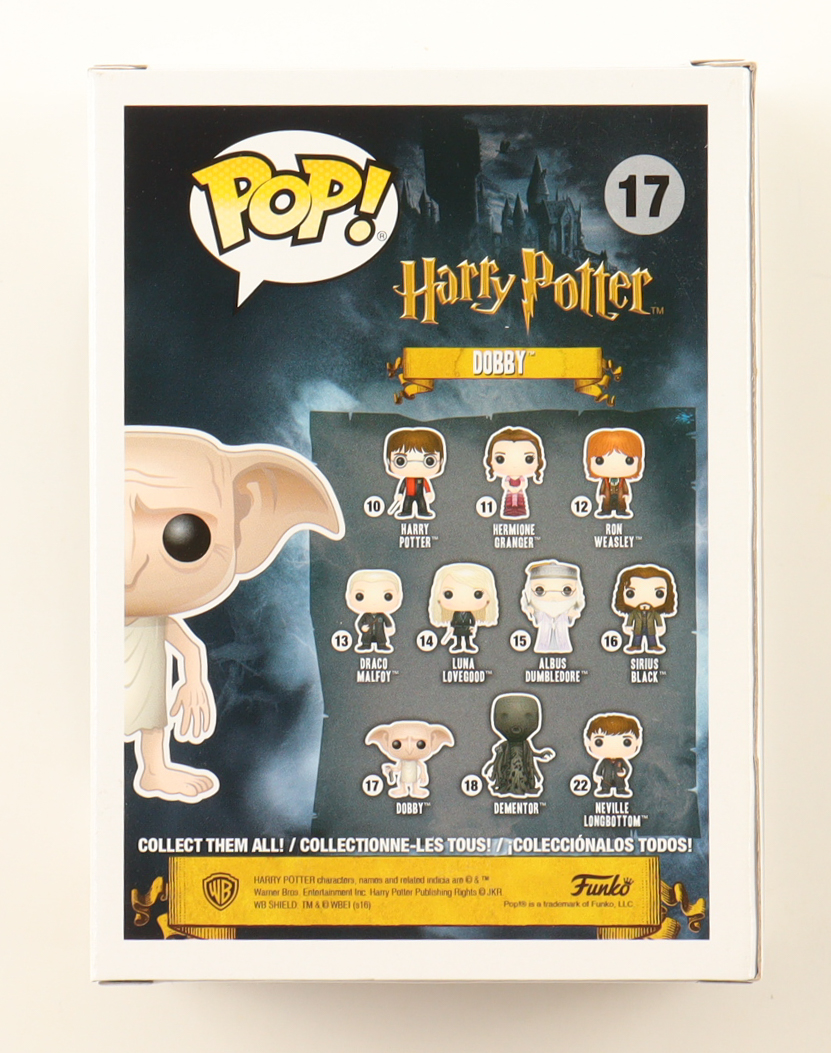 Toby Jones Signed "Harry Potter" #17 Dobby Funko Pop! Vinyl Figure Inscribed "Dobby" (JSA) at PristineAuction.com Toby Jones Signed "Harry Potter" #17 Dobby Funko Pop! Vinyl Figure Inscribed "Dobby" (JSA) at PristineAuction.com