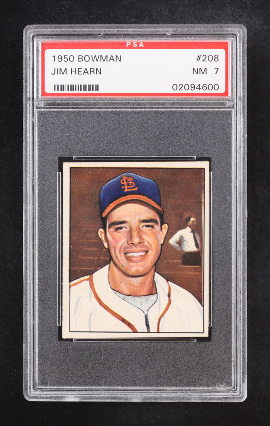 Jim Hearn 1950 Bowman #208 (PSA 7) at PristineAuction.com Jim Hearn 1950 Bowman #208 (PSA 7) at PristineAuction.com