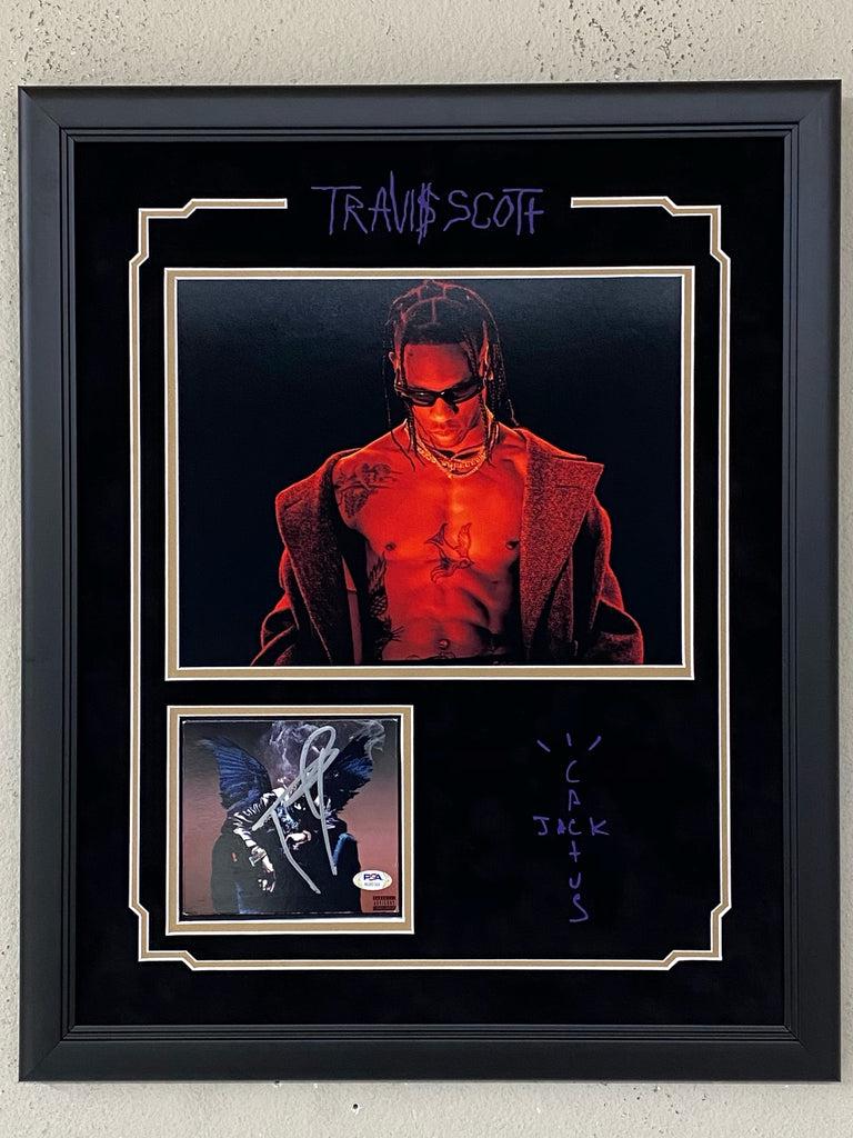 Travis Scott Signed "Astroworld" Custom Framed CD Cover (PSA) at PristineAuction.com Travis Scott Signed "Astroworld" Custom Framed CD Cover (PSA) at PristineAuction.com