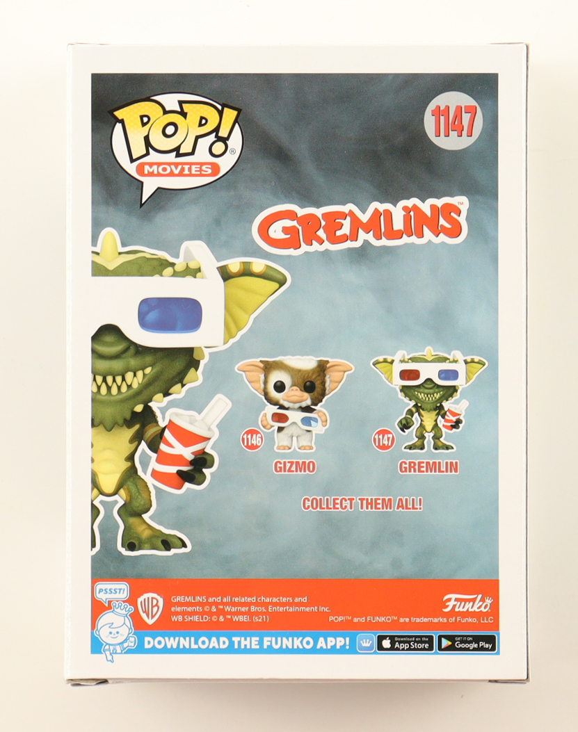Joe Dante Signed "Gremlins" #1147 Gremlin Funko Pop! Vinyl Figure With Hand-Drawn Sketch (Beckett) at PristineAuction.com Joe Dante Signed "Gremlins" #1147 Gremlin Funko Pop! Vinyl Figure With Hand-Drawn Sketch (Beckett) at PristineAuction.com