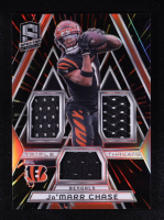 Ja'Marr Chase 2024 Panini Spectra Triple Threats Materials Hyper #11 #65/75 at PristineAuction.com