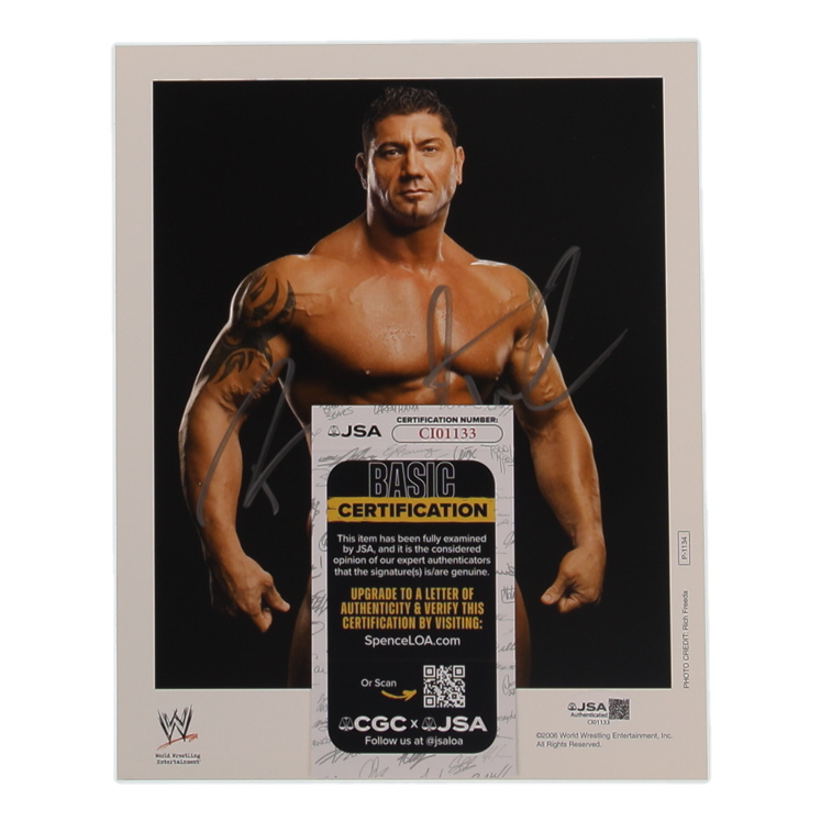 Batista Signed WWE 8x10 Photo (JSA) at PristineAuction.com Batista Signed WWE 8x10 Photo (JSA) at PristineAuction.com