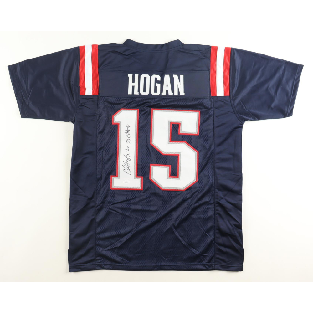Chris Hogan Signed Jersey Inscribed "2x SB CHAMP" (JSA) at PristineAuction.com
