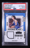 Josh Giddey Signed 2021-22 Panini Contenders Rookie Ticket Swatches #6 RC (PSA) at PristineAuction.com