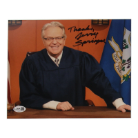 Jerry Springer Signed 8x10 Photo Inscribed "Thanks!" (JSA) at PristineAuction.com