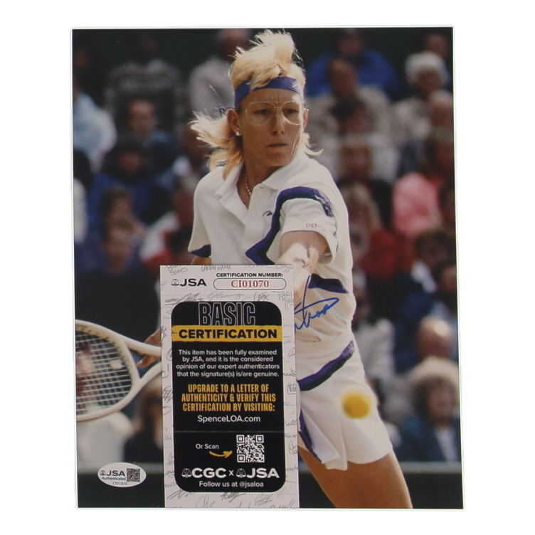 Martina Navratilova Signed 8x10 Photo (JSA) at PristineAuction.com Martina Navratilova Signed 8x10 Photo (JSA) at PristineAuction.com