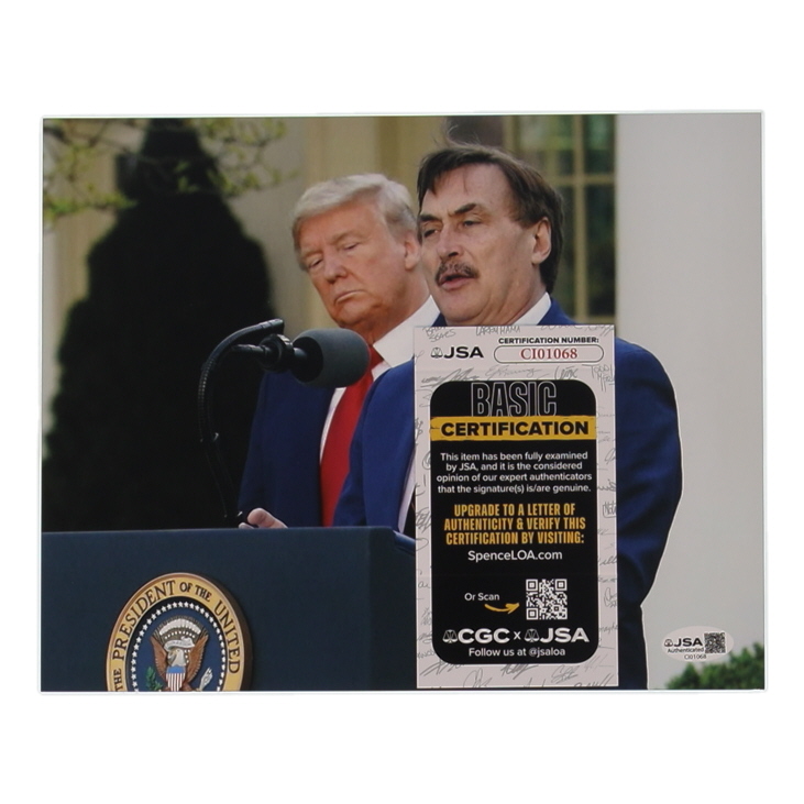 Mike Lindell Signed 8x10 Photo (JSA) at PristineAuction.com Mike Lindell Signed 8x10 Photo (JSA) at PristineAuction.com