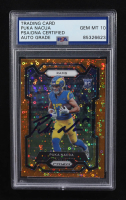Puka Nacua Signed 2023 Panini Prizm Orange #357 RC (PSA | Autograph Graded PSA 10) at PristineAuction.com