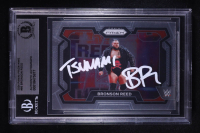 Bronson Reed Signed 2024 Panini Prizm WWE #66 Inscribed "Tsunami" (BGS) at PristineAuction.com