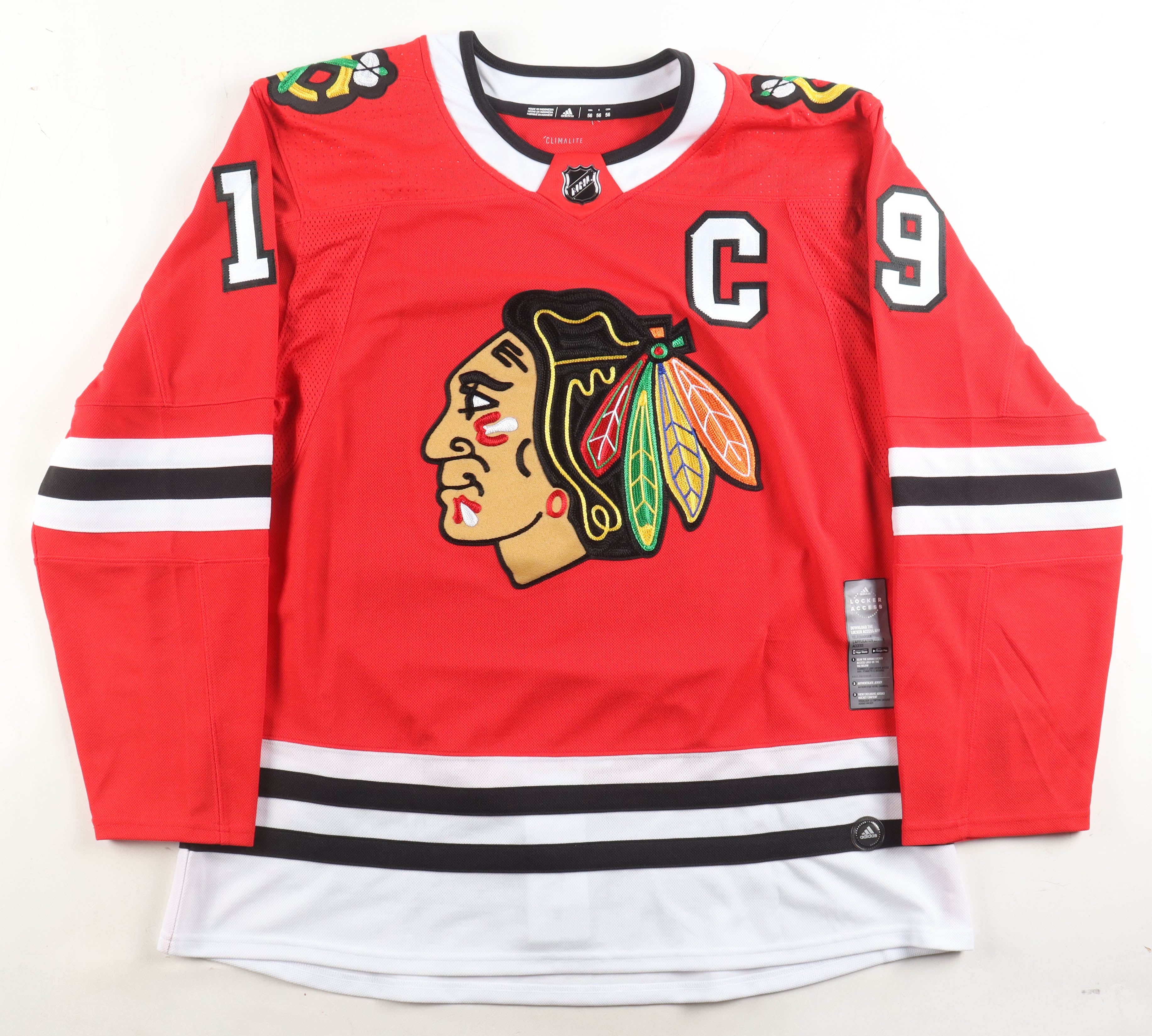 Jonathan Toews Signed Blackhawks Captain Authentic Adidas Authentic Jersey (Beckett) at PristineAuction.com Jonathan Toews Signed Blackhawks Captain Authentic Adidas Authentic Jersey (Beckett) at PristineAuction.com