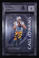 Justin Herbert Signed 2020 Playoff Call to Arms #19 RC (BGS | Auto 10) at PristineAuction.com