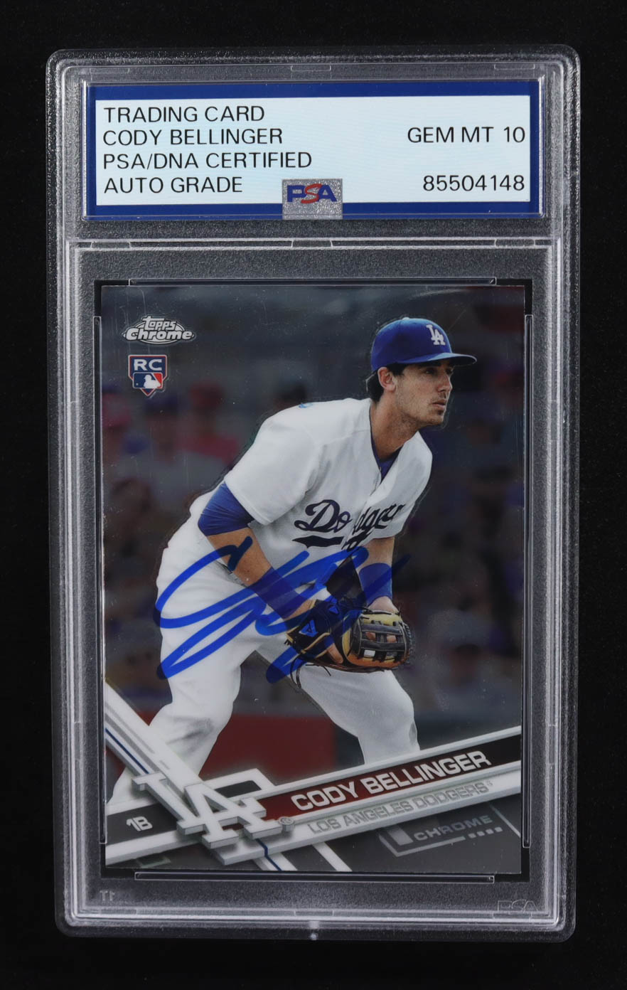 Cody Bellinger Signed 2017 Topps Chrome #79 RC (PSA | Autograph Graded PSA 10) at PristineAuction.com Cody Bellinger Signed 2017 Topps Chrome #79 RC (PSA | Autograph Graded PSA 10) at PristineAuction.com