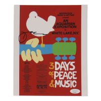 Dan Cole Signed "Woodstock" 8x10 Poster Photo (JSA) at PristineAuction.com