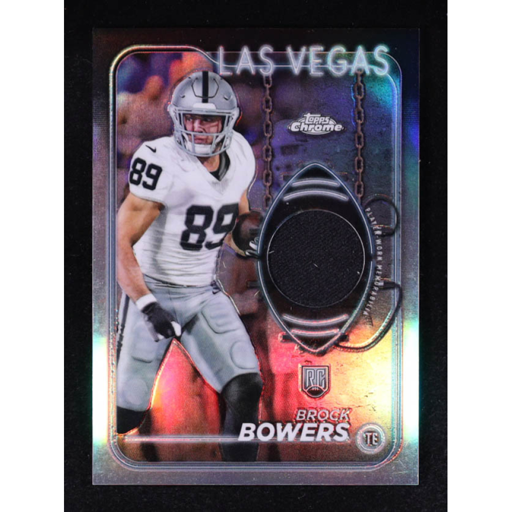 Brock Bowers 2024 Topps Chrome Rookie Relics #CRRBB RC at PristineAuction.com