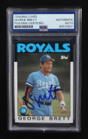 George Brett Signed 1986 Topps #300 (PSA) at PristineAuction.com
