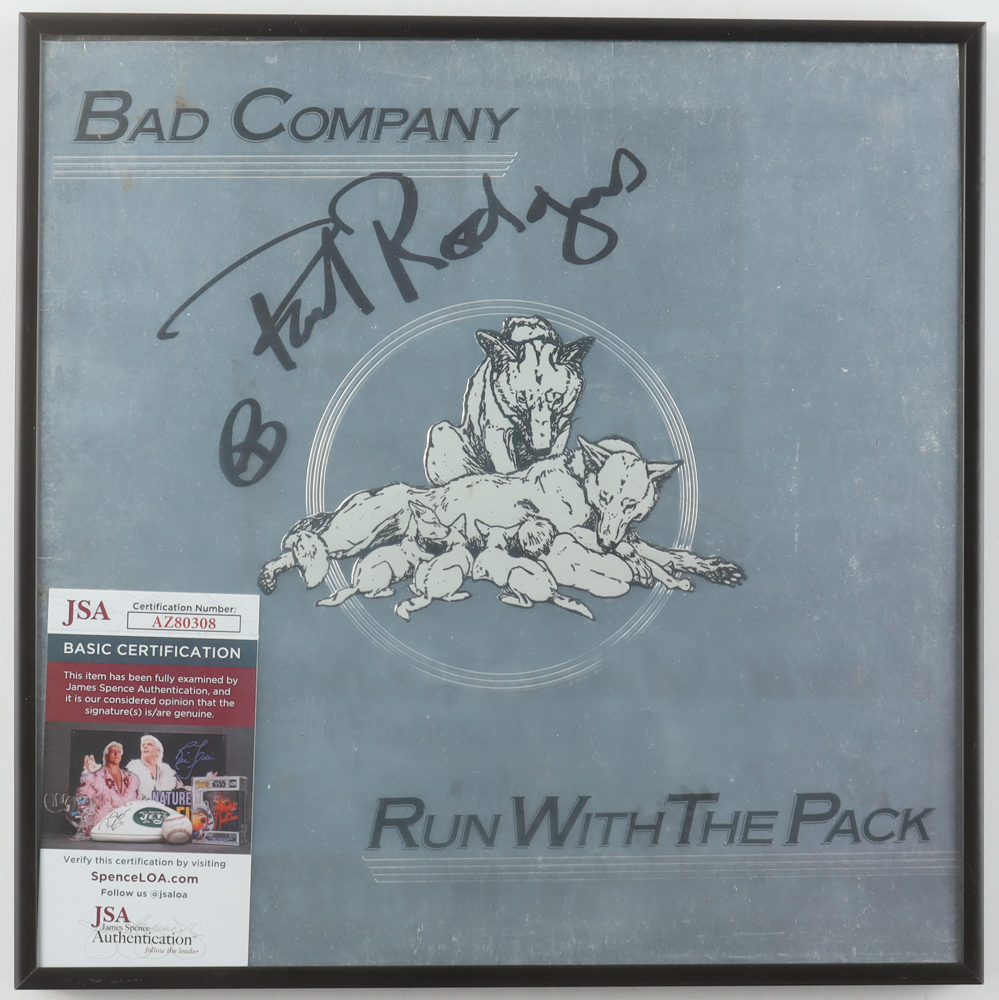 Paul Rodgers Signed "Run With The Pack" Custom Framed Vinyl Record Album Sleeve (JSA) at PristineAuction.com Paul Rodgers Signed "Run With The Pack" Custom Framed Vinyl Record Album Sleeve (JSA) at PristineAuction.com