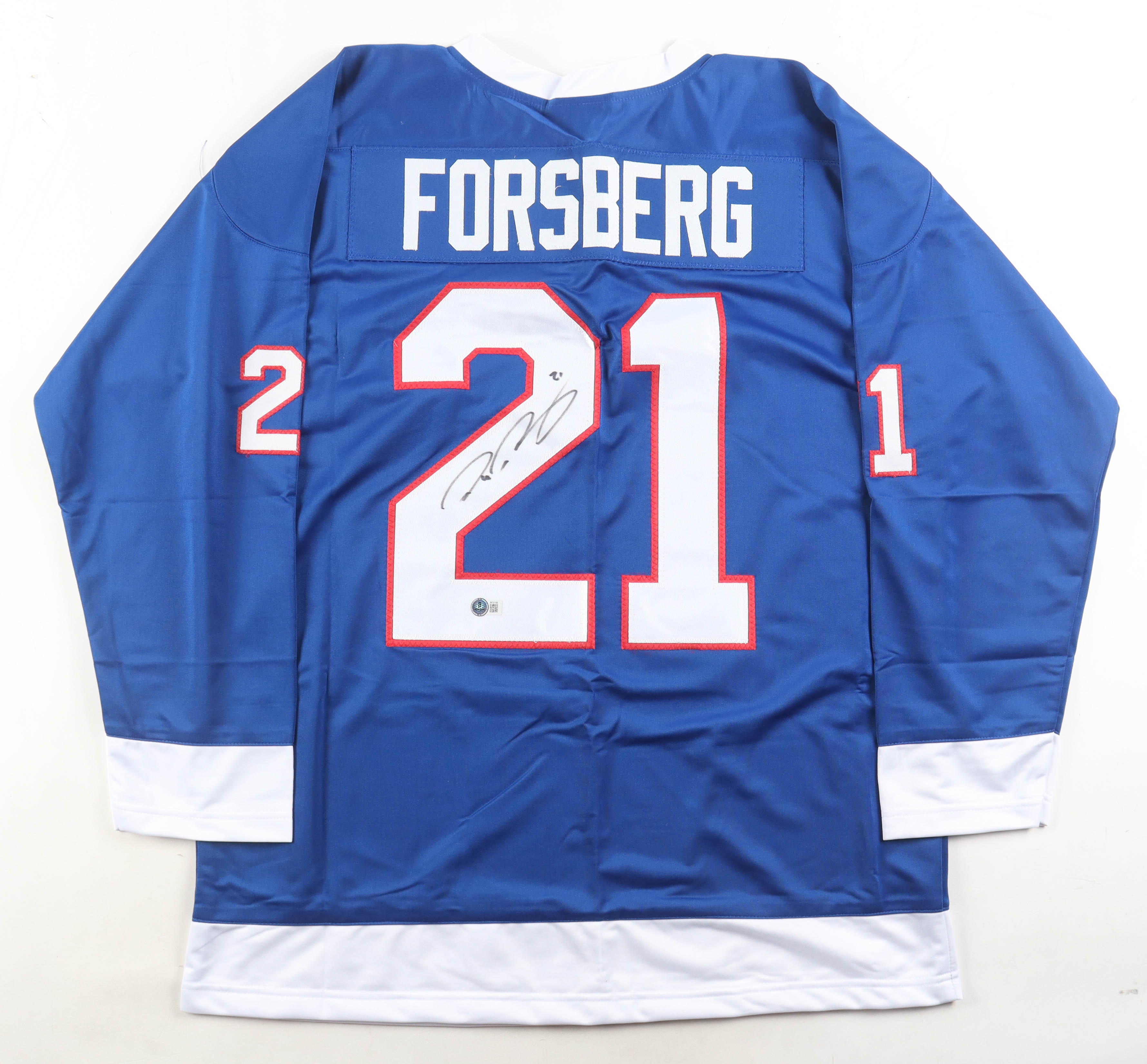 Peter Forsberg Signed Jersey (Beckett) at PristineAuction.com Peter Forsberg Signed Jersey (Beckett) at PristineAuction.com