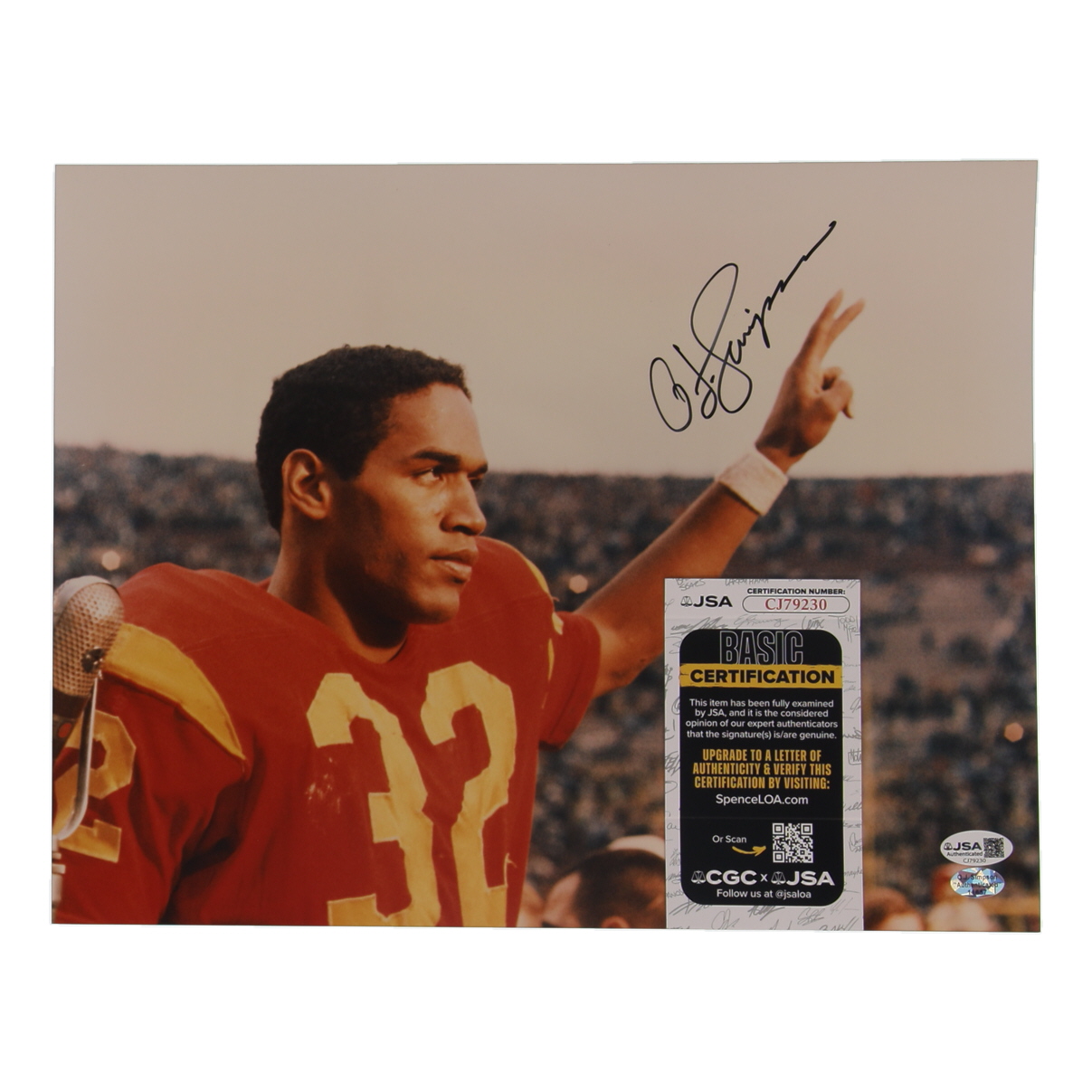 O.J. Simpson Signed USC Trojans 11x14 Photo (JSA) at PristineAuction.com O.J. Simpson Signed USC Trojans 11x14 Photo (JSA) at PristineAuction.com