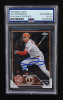 Joc Pederson Signed 2023 Topps Chrome #31 (PSA) at PristineAuction.com