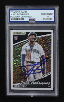 Julio Rodriguez Signed 2022 Topps Black Gold #BG-12 RC (PSA) at PristineAuction.com