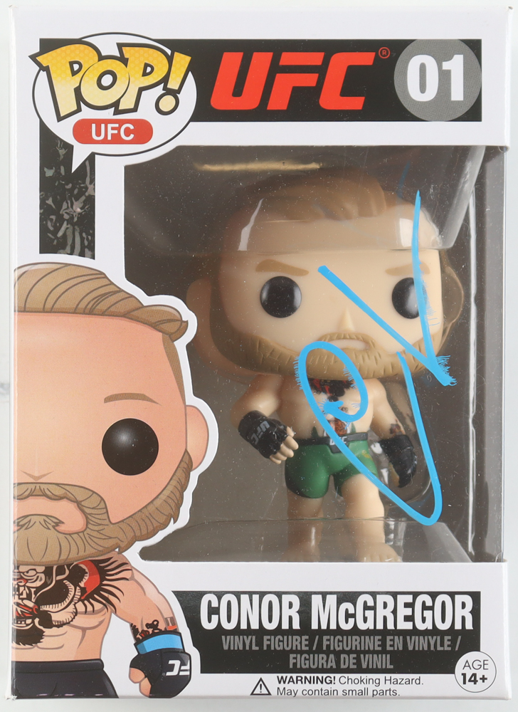 Conor McGregor Signed UFC #01 Conor McGregor Funko Pop Vinyl Figure (AWM) at PristineAuction.com Conor McGregor Signed UFC #01 Conor McGregor Funko Pop Vinyl Figure (AWM) at PristineAuction.com