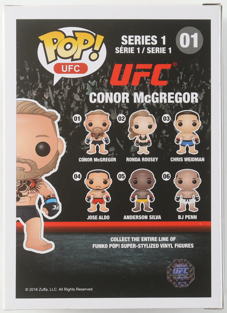 Conor McGregor Signed UFC #01 Conor McGregor Funko Pop Vinyl Figure (AWM) at PristineAuction.com Conor McGregor Signed UFC #01 Conor McGregor Funko Pop Vinyl Figure (AWM) at PristineAuction.com
