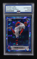 Hunter Greene Signed 2022 Topps Chrome Sapphire #US287 RC (PSA) at PristineAuction.com