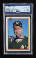 Mark McGwire Signed 1990 Topps Bowman #454 (PSA) at PristineAuction.com