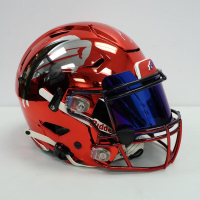 James Cook Signed Bills Full-Size Authentic On-Field Custom Chrome Alternate Speedflex Helmet (Beckett) at PristineAuction.com