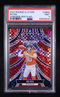Bo Nix 2024 Panini Rookies & Stars Airborne Red Plaid #ABNX RC (PSA 9) at PristineAuction.com