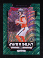 Bo Nix 2024 Panini Prizm Emergent Green Wave #3 RC at PristineAuction.com