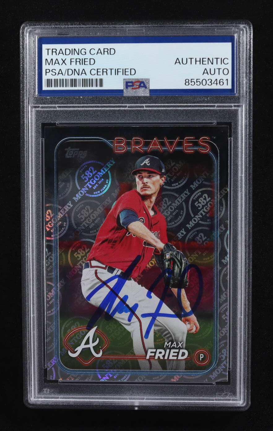 Max Fried Signed 2024 Topps Series One #146 (PSA) at PristineAuction.com Max Fried Signed 2024 Topps Series One #146 (PSA) at PristineAuction.com