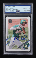 Matt Olson Signed 2021 Topps Series One  #218 (PSA | Autograph Graded PSA 10) at PristineAuction.com