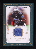Calvin Johnson 2008 UD Masterpieces Captured on Canvas Jerseys #CC6 at PristineAuction.com