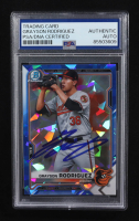 Grayson Rodriguez Signed 2021 Topps Bowman Chrome Prospect #BCP-118 RC (PSA) at PristineAuction.com