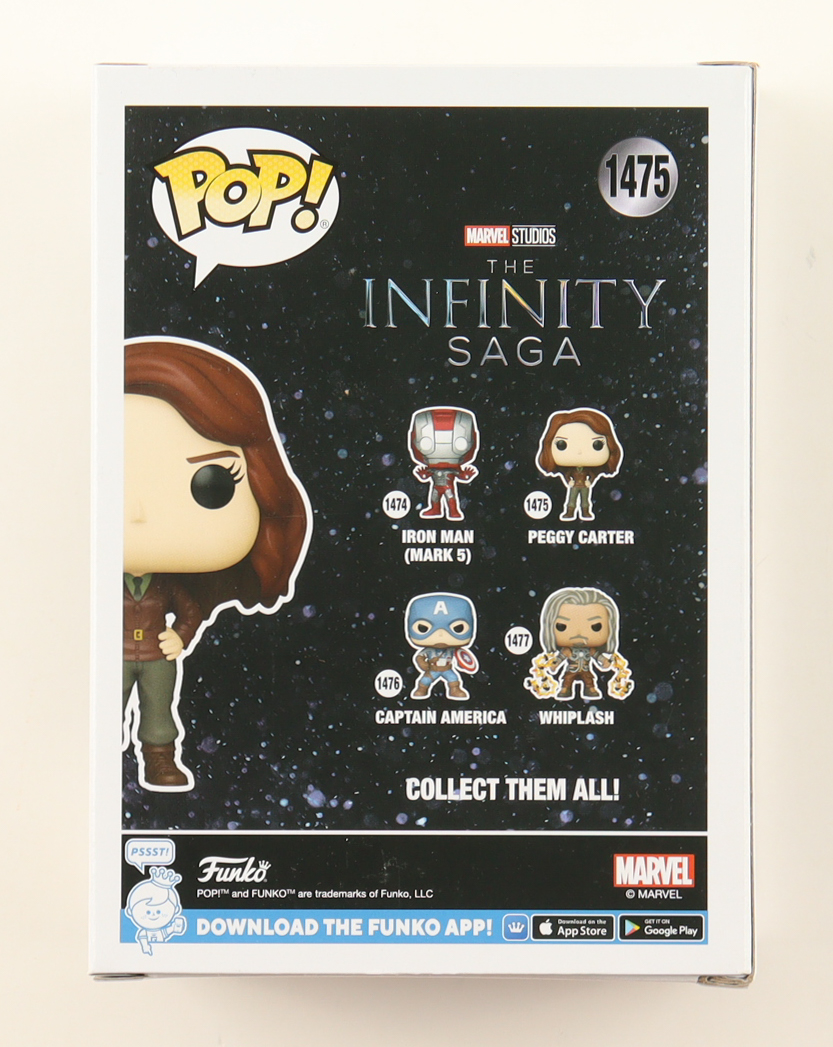 Hayley Atwell Signed "The Infinity Saga" #1475 Peggy Carter Funko Pop! Bobblehead Figure (JSA) at PristineAuction.com Hayley Atwell Signed "The Infinity Saga" #1475 Peggy Carter Funko Pop! Bobblehead Figure (JSA) at PristineAuction.com
