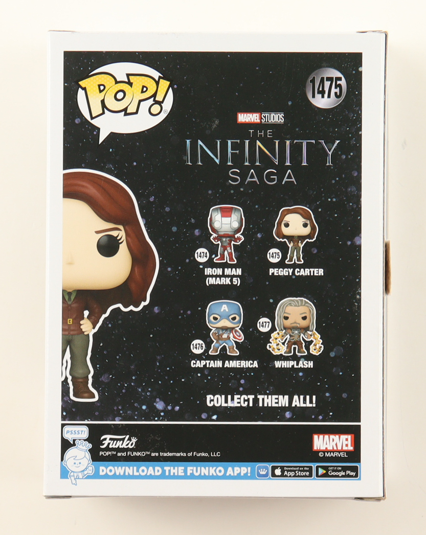 Hayley Atwell Signed "The Infinity Saga" #1475 Peggy Carter Funko Pop! Bobblehead Figure (JSA) at PristineAuction.com Hayley Atwell Signed "The Infinity Saga" #1475 Peggy Carter Funko Pop! Bobblehead Figure (JSA) at PristineAuction.com