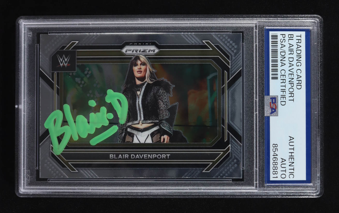Blair Davenport Signed 2023 Panini Prizm WWE #38 (PSA) at PristineAuction.com Blair Davenport Signed 2023 Panini Prizm WWE #38 (PSA) at PristineAuction.com