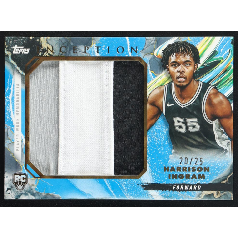 Harrison Ingram 2024-25 Topps Inception Rookie Jumbo Relics Blue #RJRHI RC #20/25 at PristineAuction.com