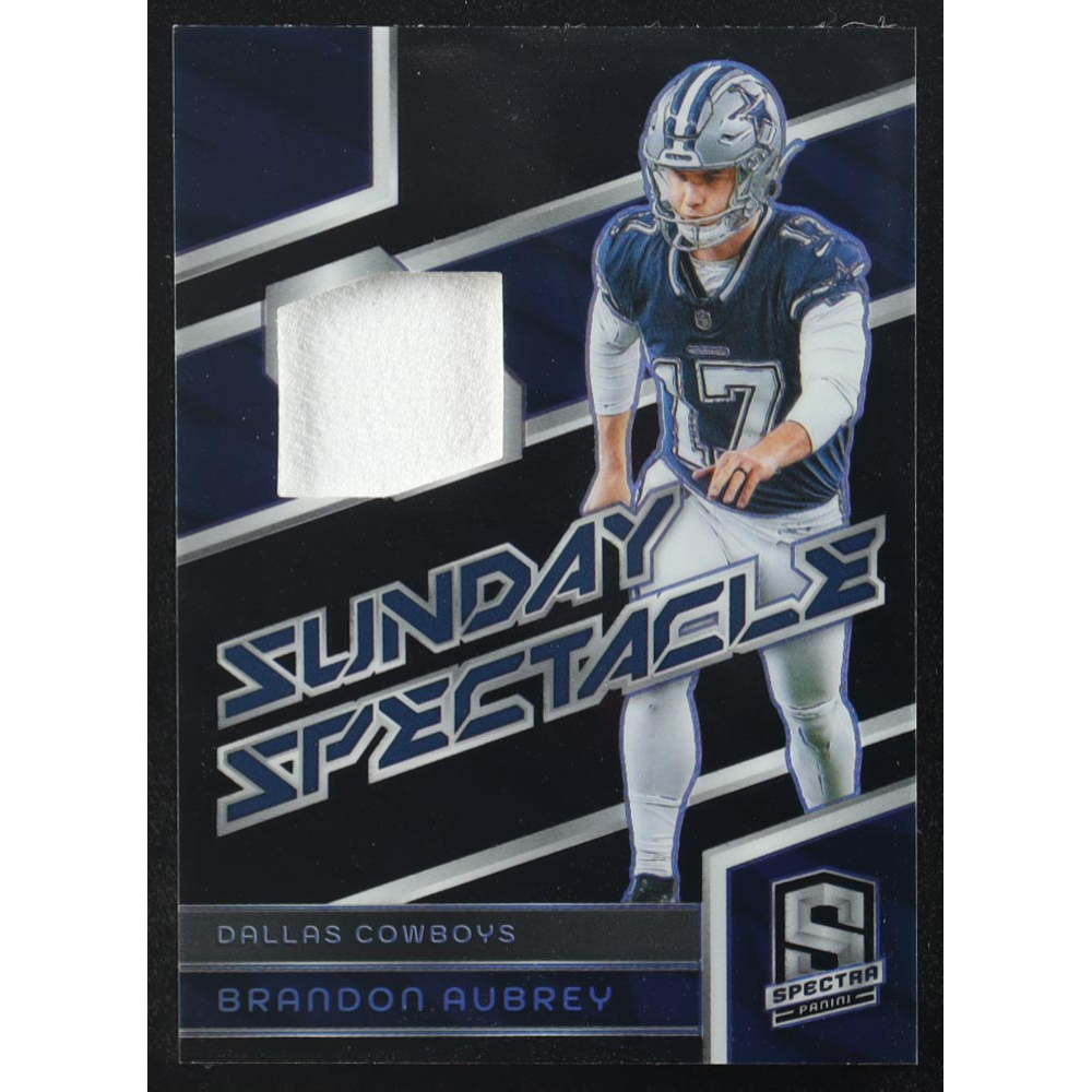 Brandon Aubrey 2024 Panini Spectra Sunday Spectacle Materials #18 #25/99 at PristineAuction.com