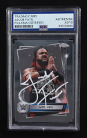 Jacob Fatu Signed 2025 Topps Chrome Smackdown #100 (PSA) at PristineAuction.com
