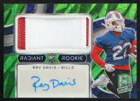 Ray Davis 2024 Panini Spectra Radiant Rookie Patch Signatures Neon Green #19 RC #12/35 at PristineAuction.com