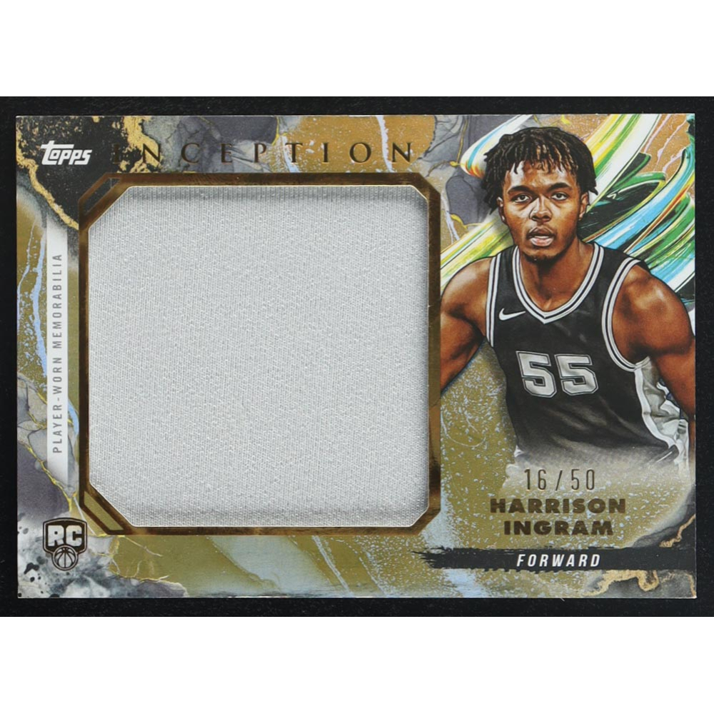 Harrison Ingram 2024-25 Topps Inception Rookie Jumbo Relics Holo Gold #RJRHI RC #50/50 at PristineAuction.com
