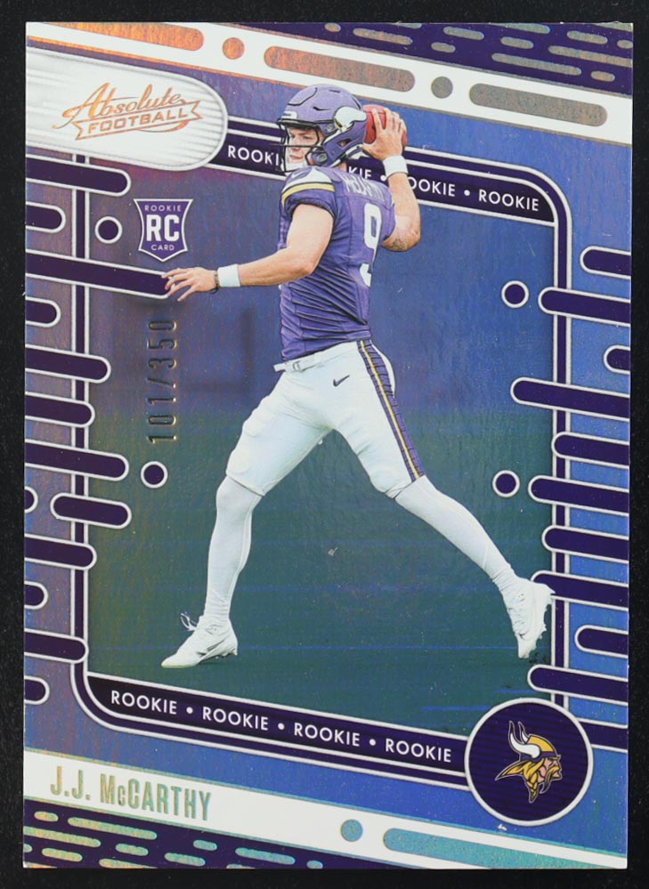 JJ McCarthy 2024 Absolute #110 #101/350 RC at PristineAuction.com JJ McCarthy 2024 Absolute #110 #101/350 RC at PristineAuction.com