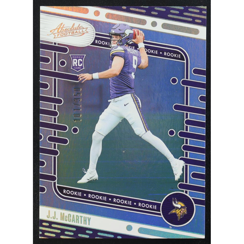 JJ McCarthy 2024 Absolute #110 #101/350 RC at PristineAuction.com